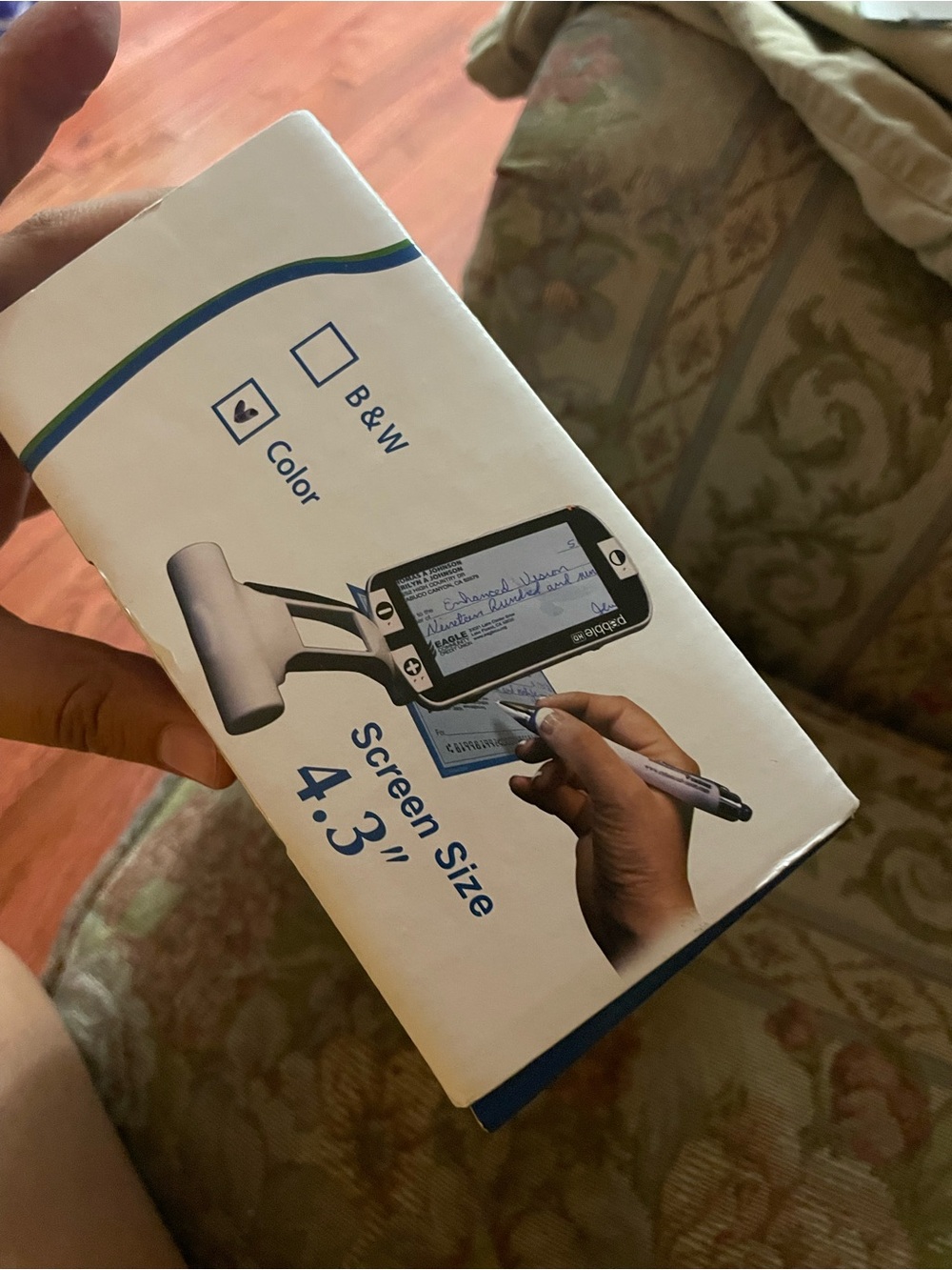 Enhanced Vision Portable Digital Magnifier - Blue Box